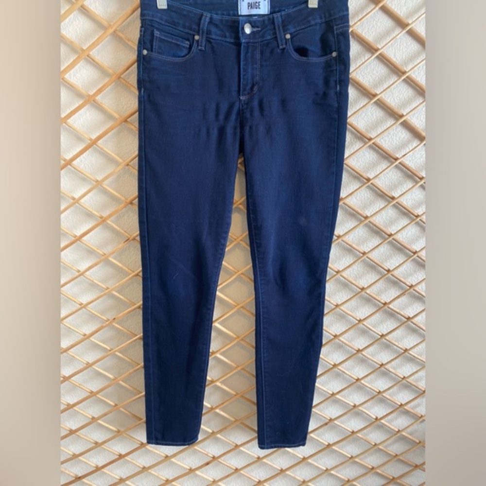 PAIGE Dark Blue Skinny Jeans